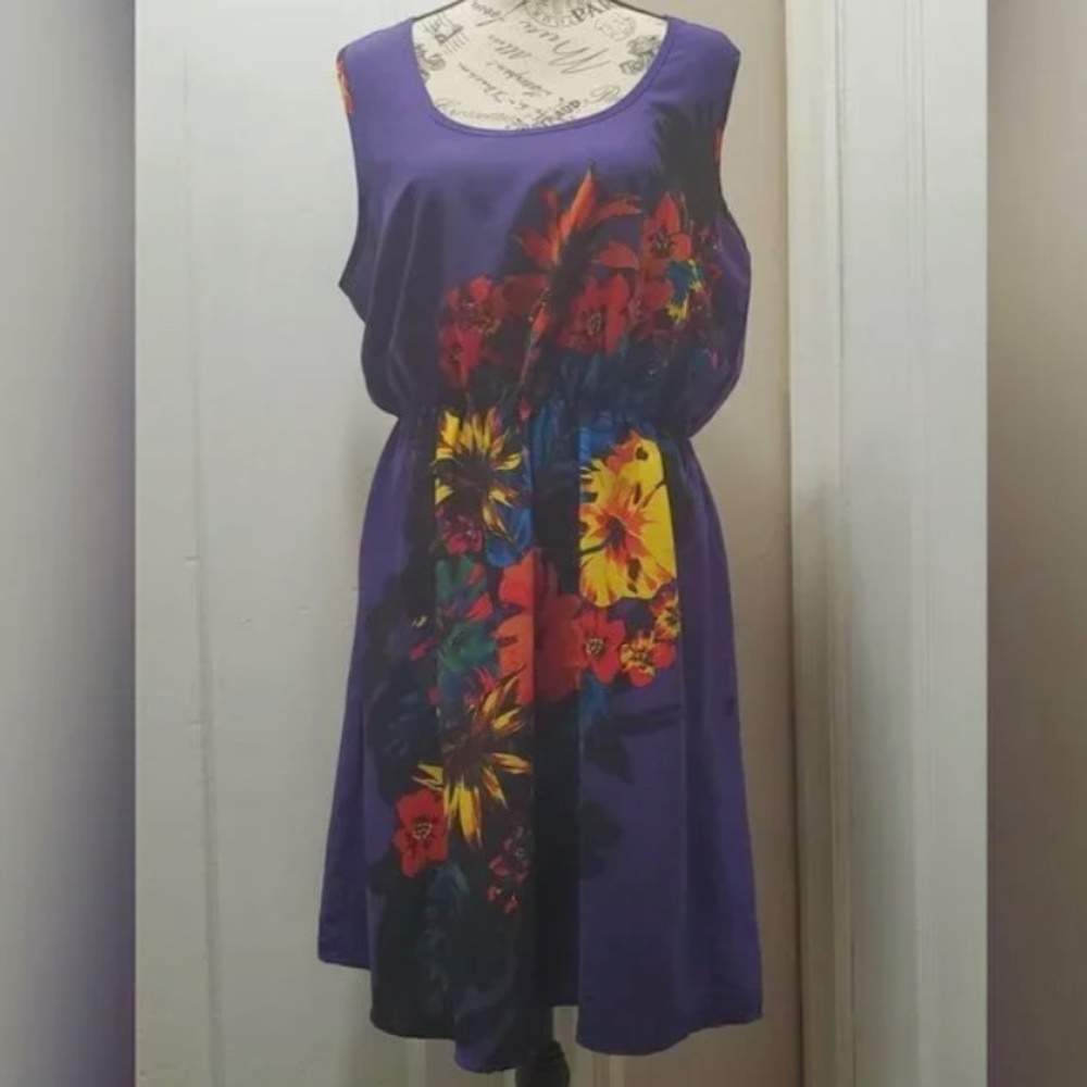 Maurices Floral Sleeveless Dress Size L